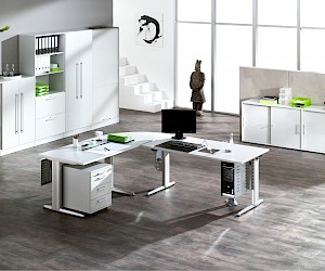 Beste Arbeitsumgebungen für Sie und Ihre Mitarbeiter, unsere Büromöbelkollektion. <small>(Bild: Hammerbacher GmbH)</small>